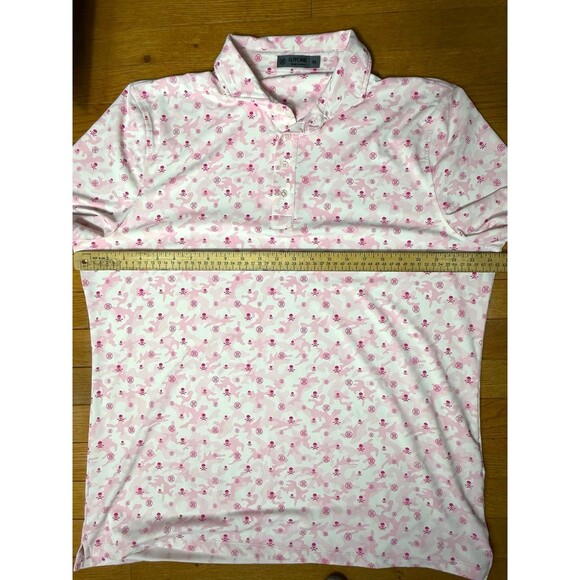 G/FORE Mapped Icon Camo Tech Jersey Men's Short Sleeve Golf Shirt XL - Picture 7 of 8